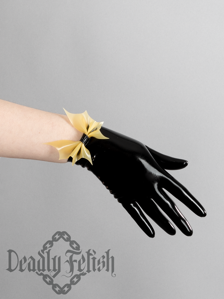 Deadly Fetish Latex: Gloves With Bat Bows