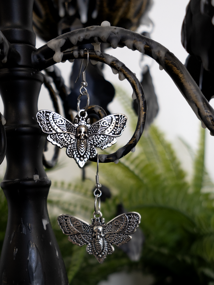 Death's Head Moth Earrings