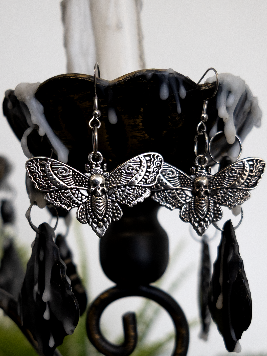 Death's Head Moth Earrings