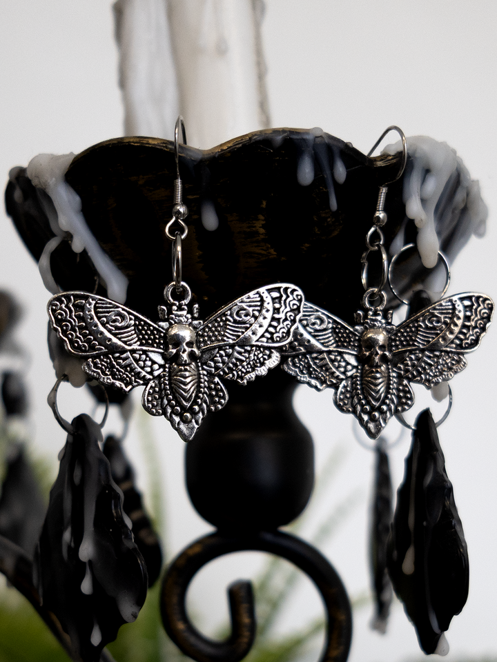 Death's Head Moth Earrings