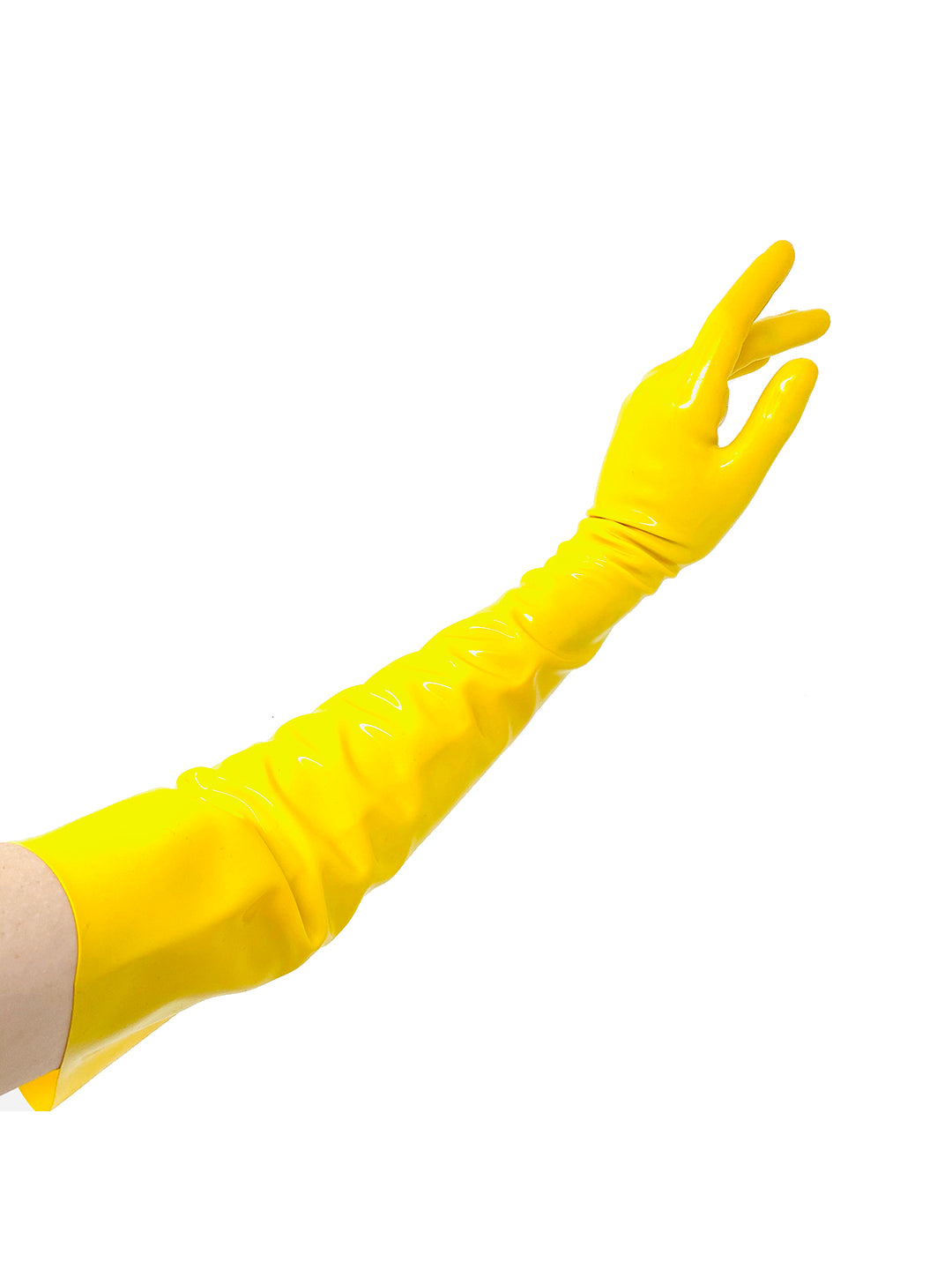 Moulded Latex Elbow Length Gloves