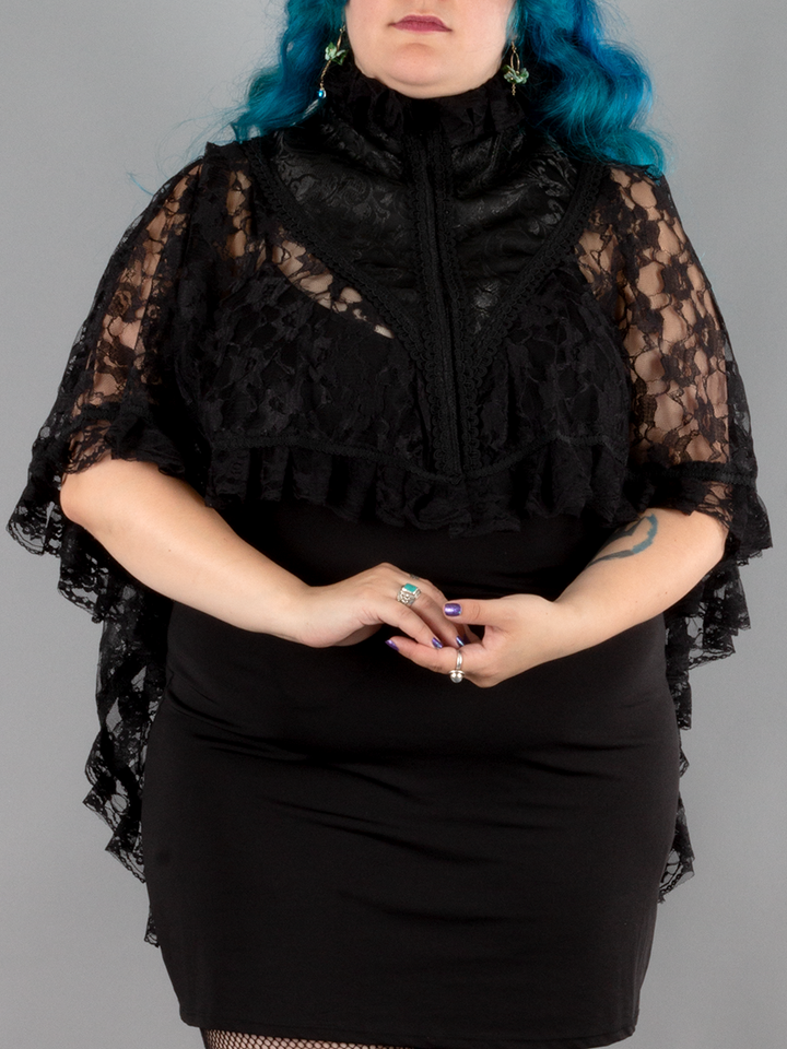Draconia Lace and Brocade Capelet