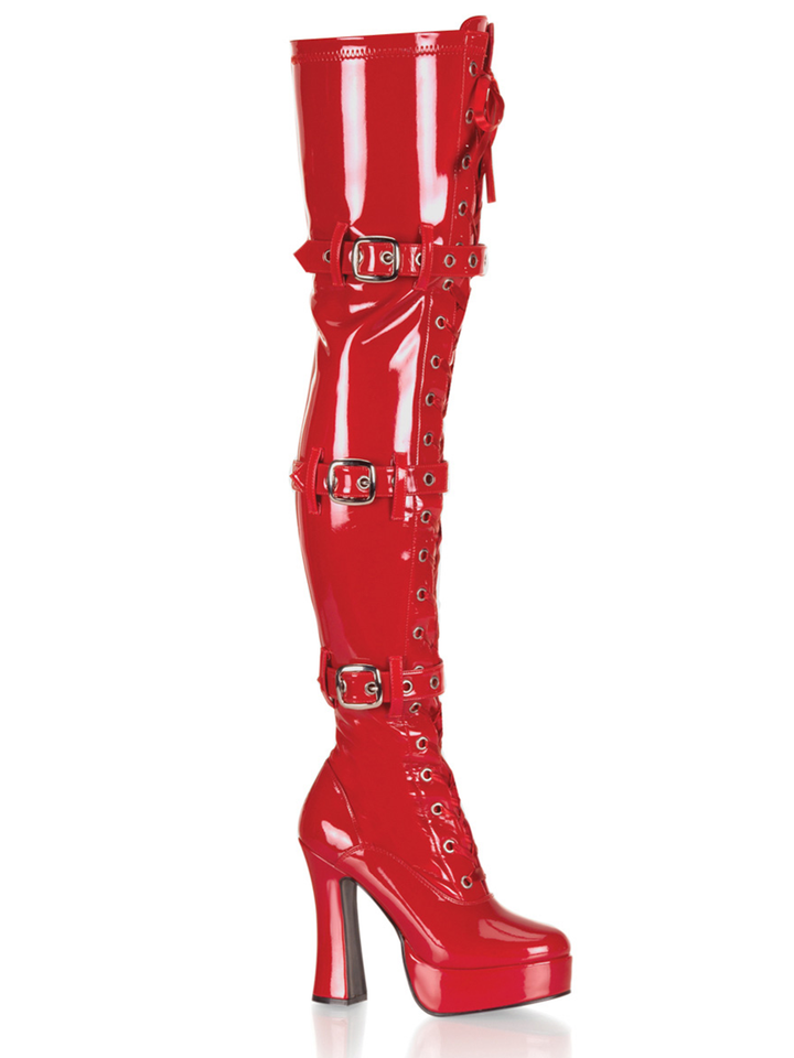 Electra Thigh High Buckle Boot