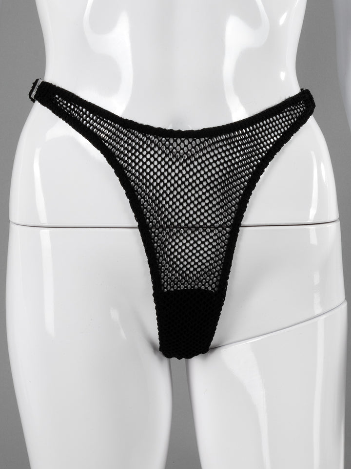 Detachable Fishnet Thong