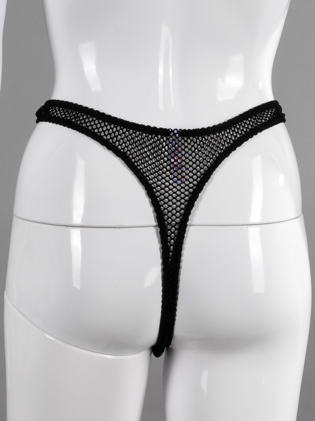 Detachable Fishnet Thong