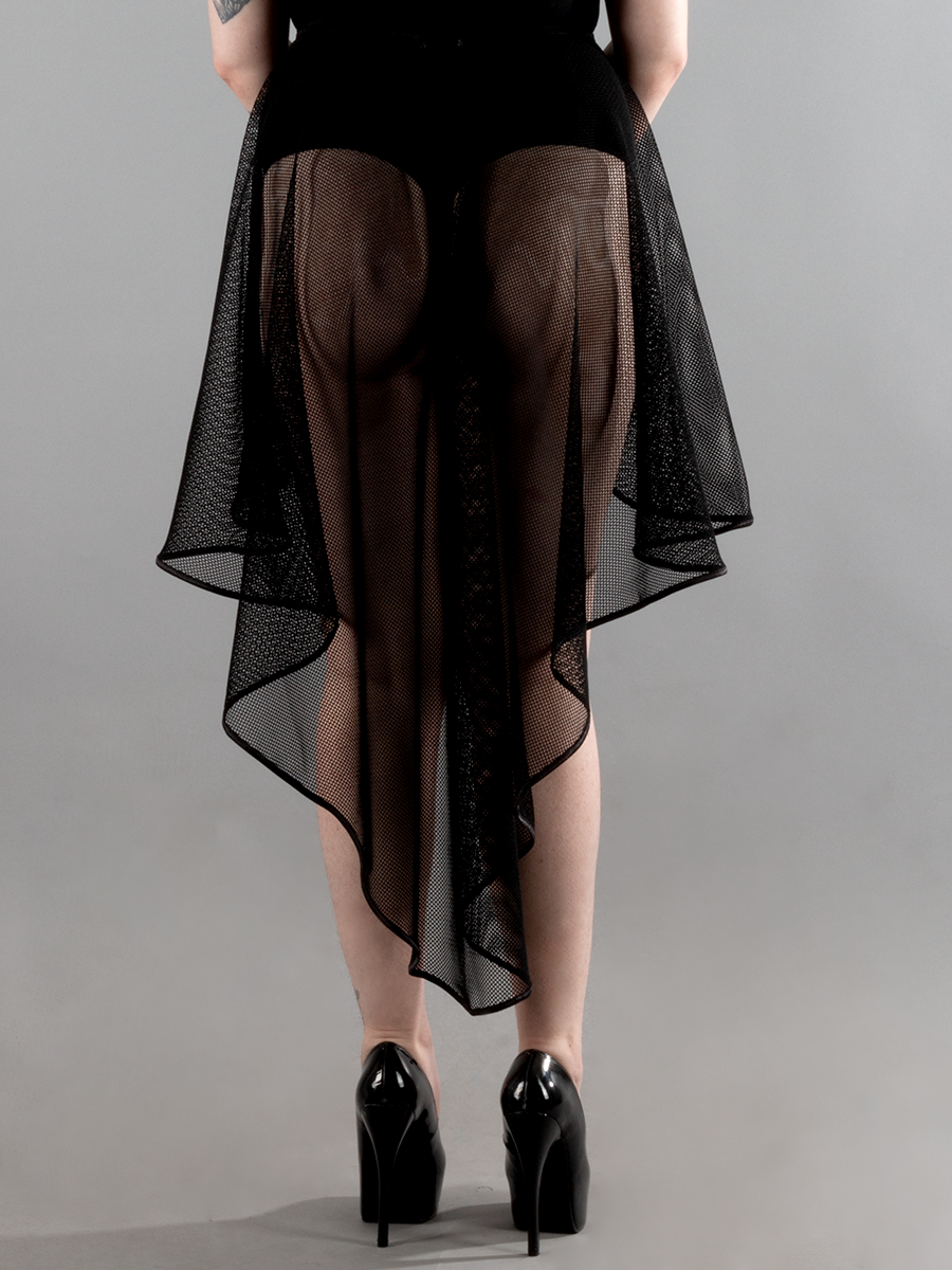 Net Hi Low Skirt