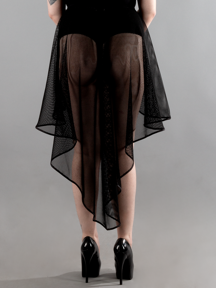 Net Hi Low Skirt