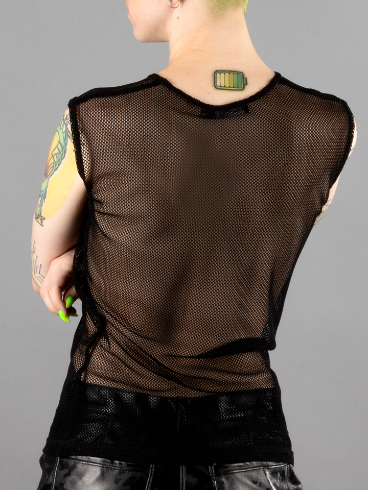 Mesh Sleeveless Shirt