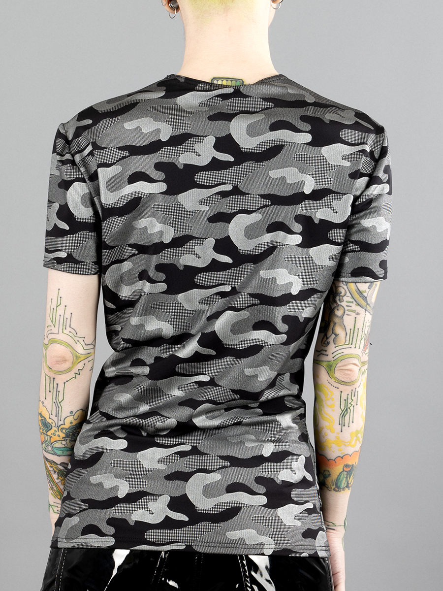 Silver Camo Wetlook T-Shirt