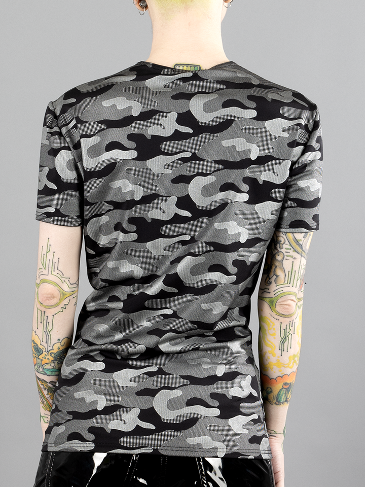 Silver Camo Wetlook T-Shirt