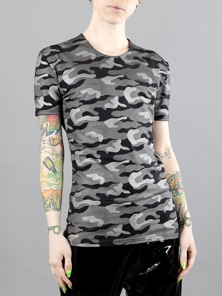 Silver Camo Wetlook T-Shirt