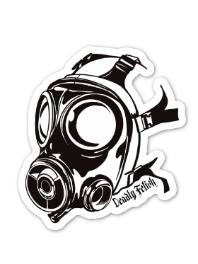 Deadly Fetish Gas Mask Sticker