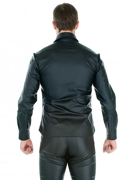 Vegan Leather Dress Shirt
