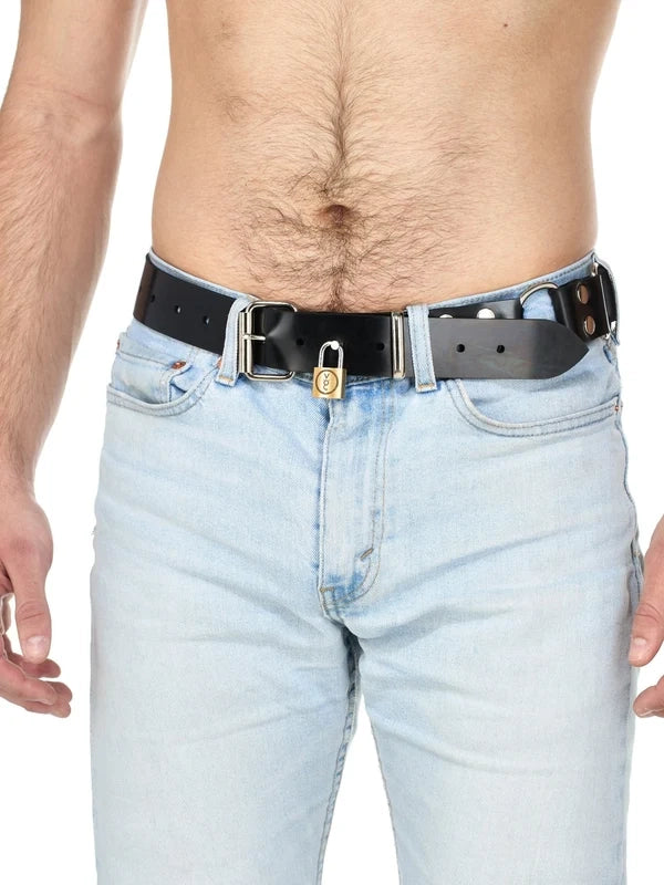 Heavy Rubber Bondage Belt/Cuffs
