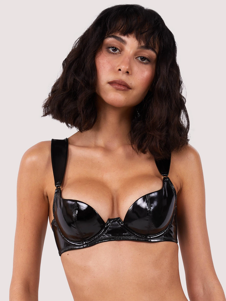 Hustler Maxine PVC Plunge Bra