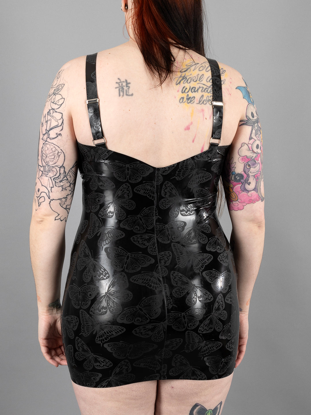 Textured Latex Butterfly Dress