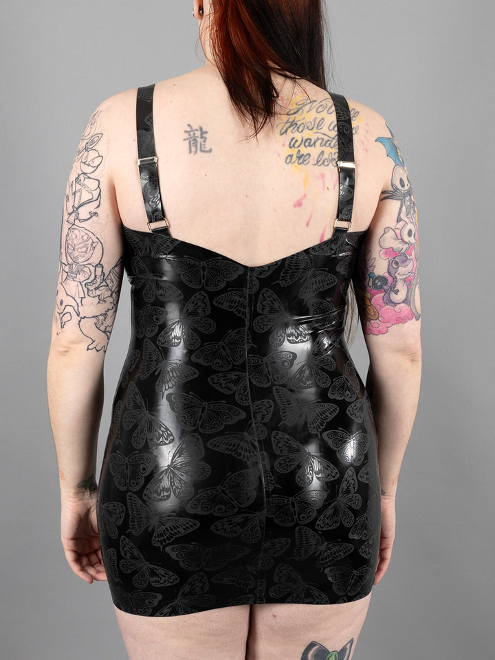 Textured Latex Butterfly Dress