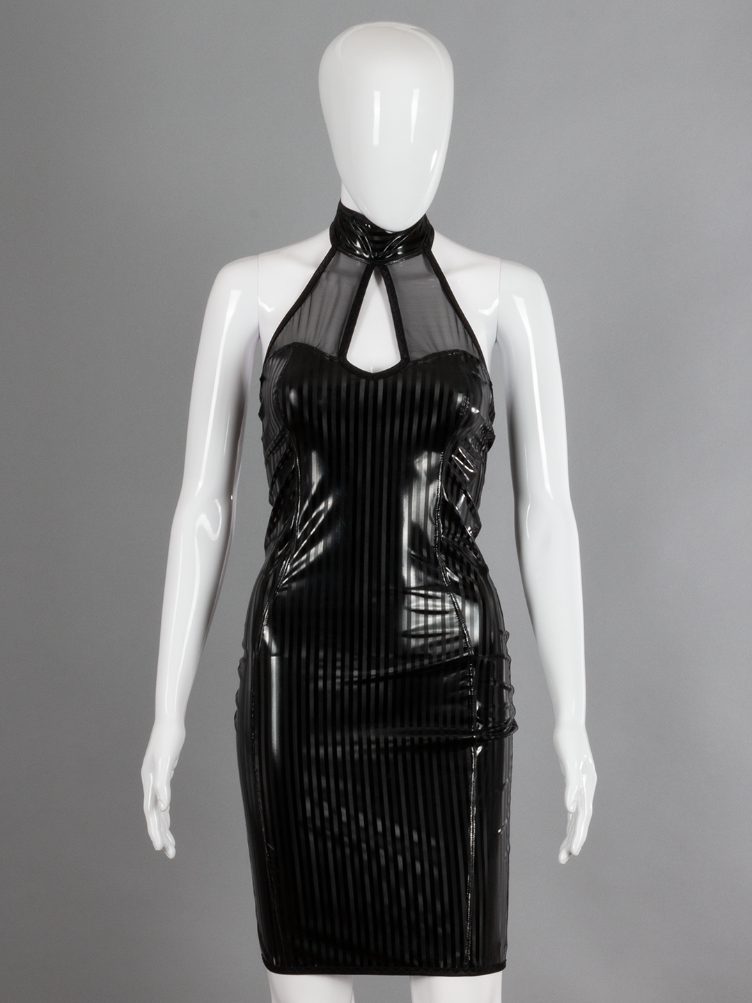 PVC Sheer Halter Neck Dress – Deadly Couture Inc.