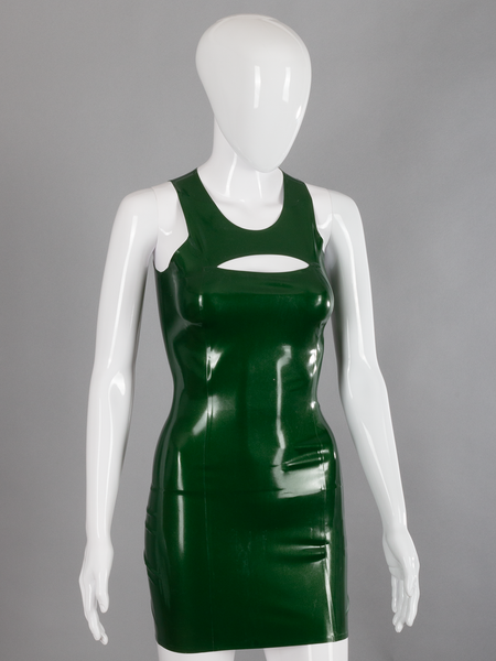 Keyhole Latex Dress