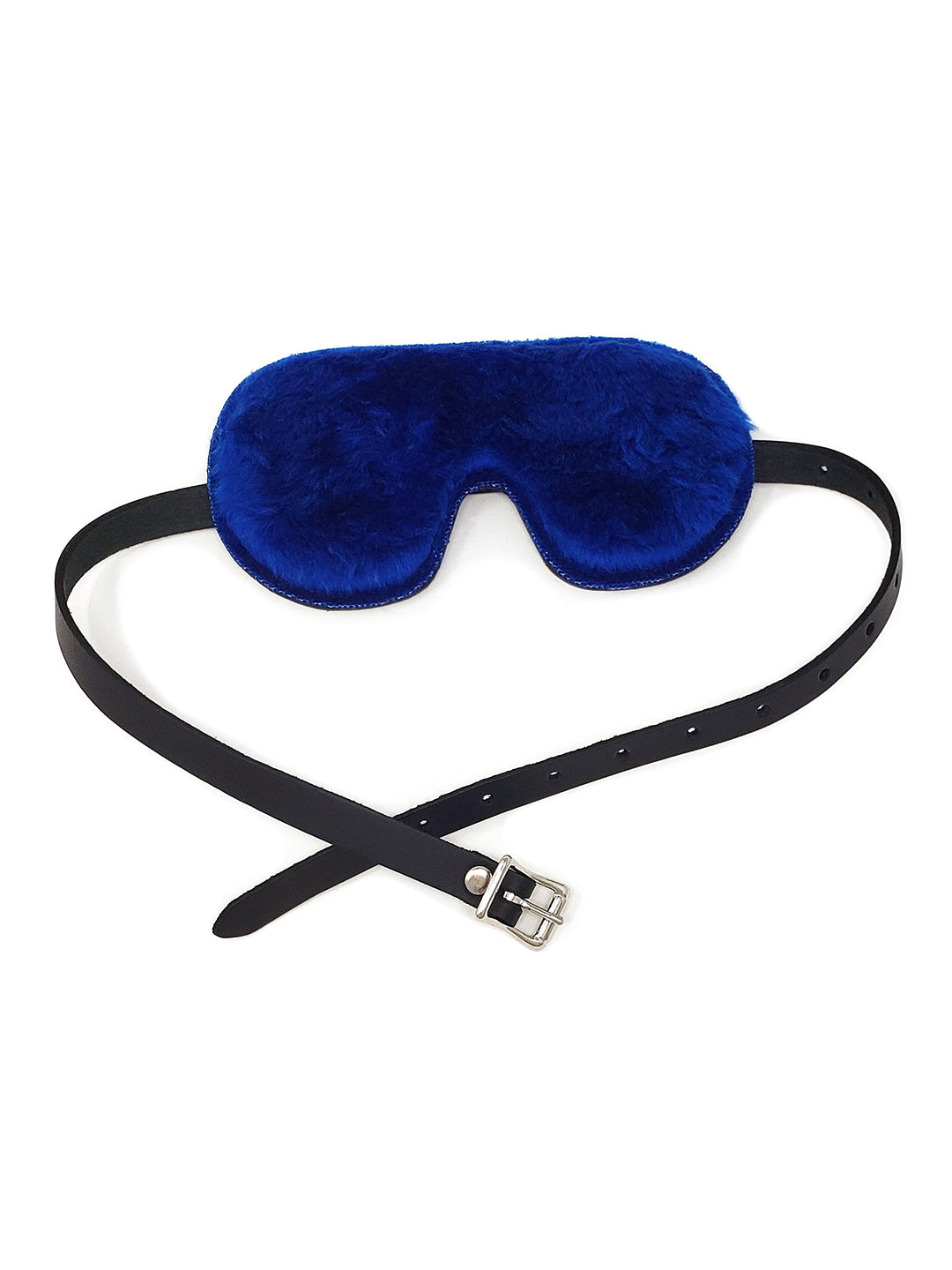 Faux Fur Lined Leather Blindfold
