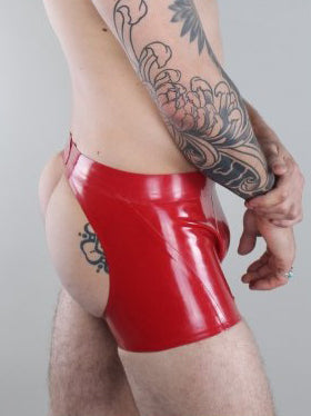 Latex Cheeky Shorts