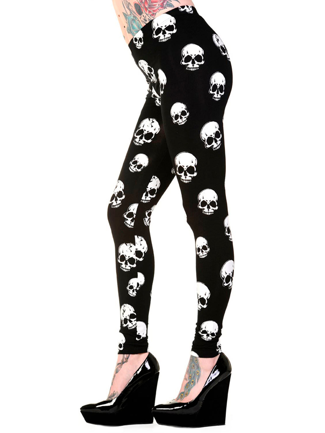 Skull Print Leggings