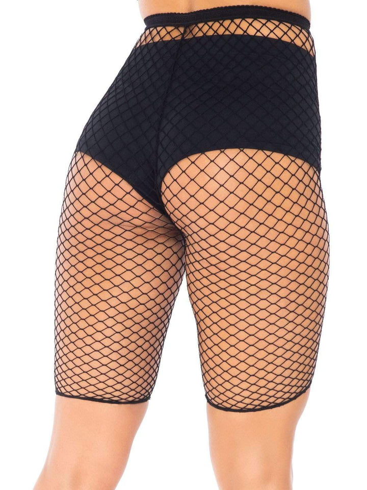 Industrial Fishnet Biker Shorts