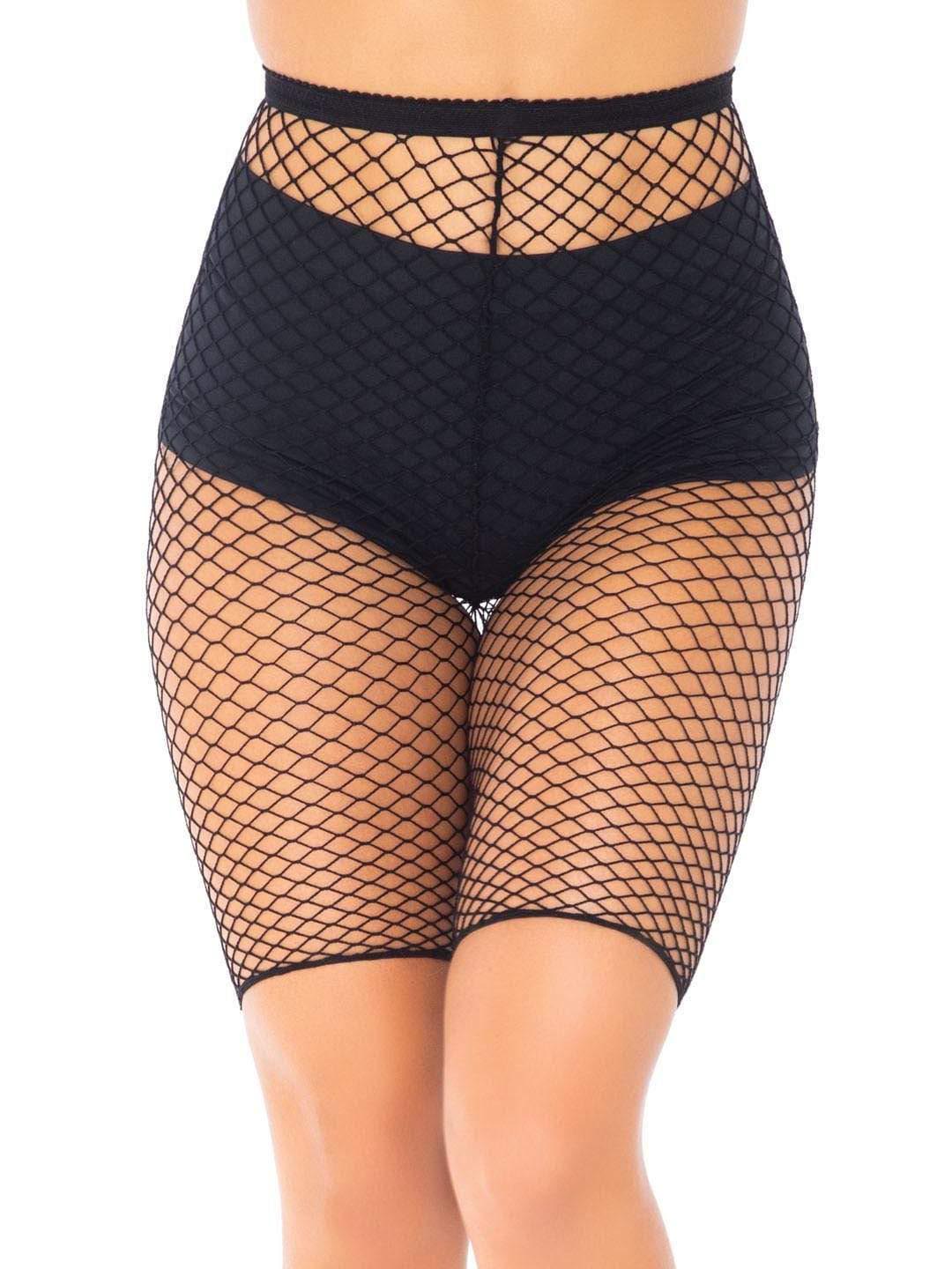 Industrial Fishnet Biker Shorts