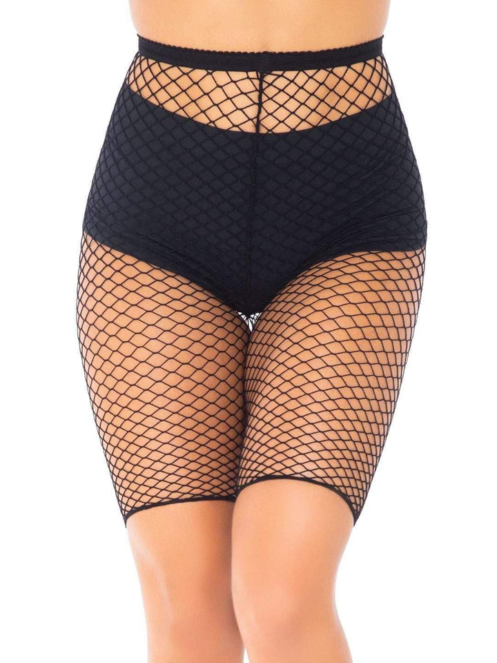 Industrial Fishnet Biker Shorts