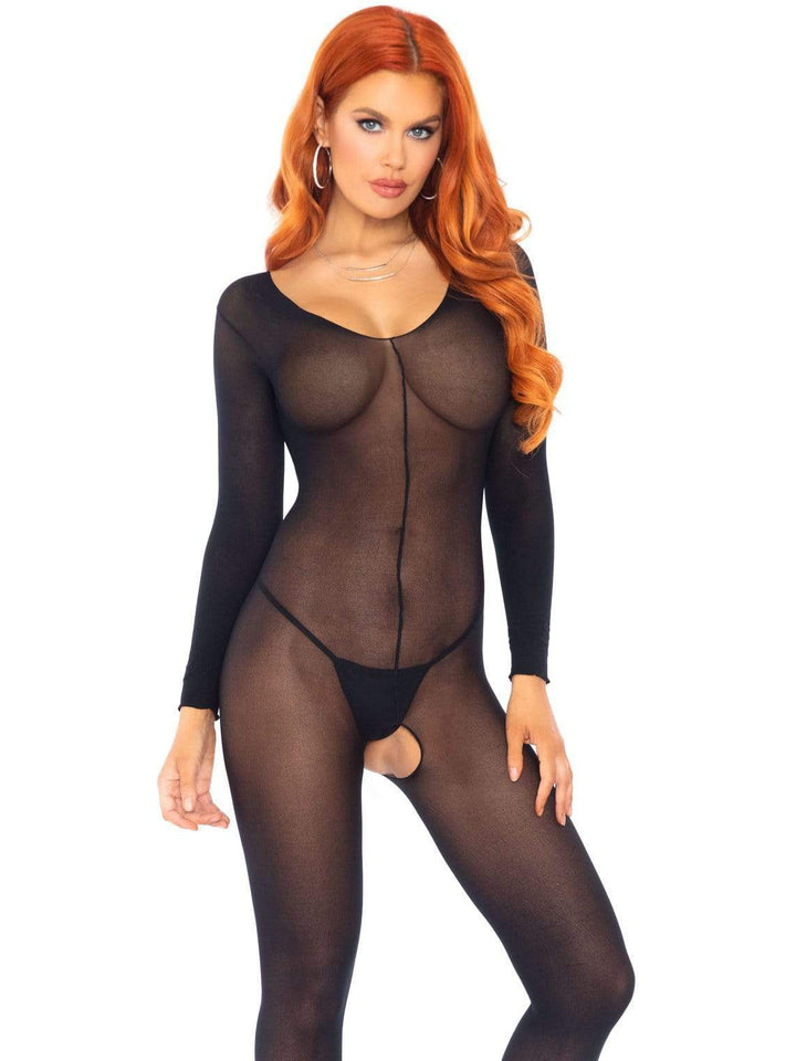 Sheer Long Sleeve Bodystocking