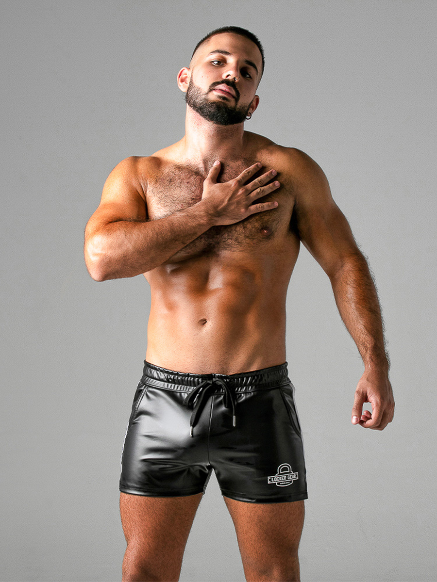 Vegan Leather Shorts