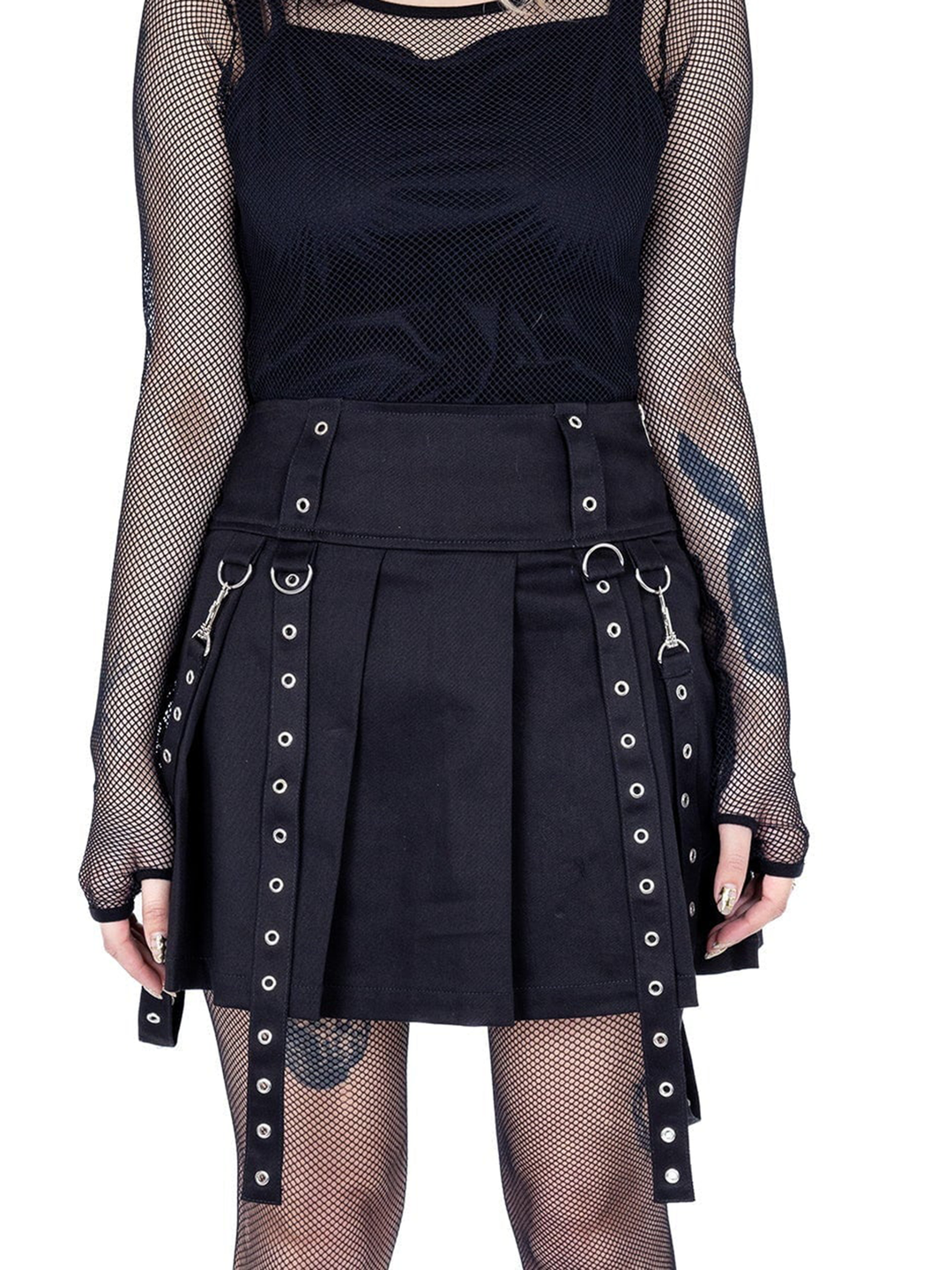 Louella Pleated Bondage Skirt