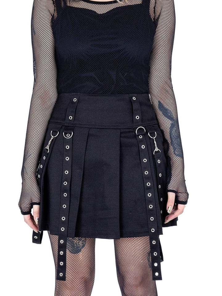 Louella Pleated Bondage Skirt