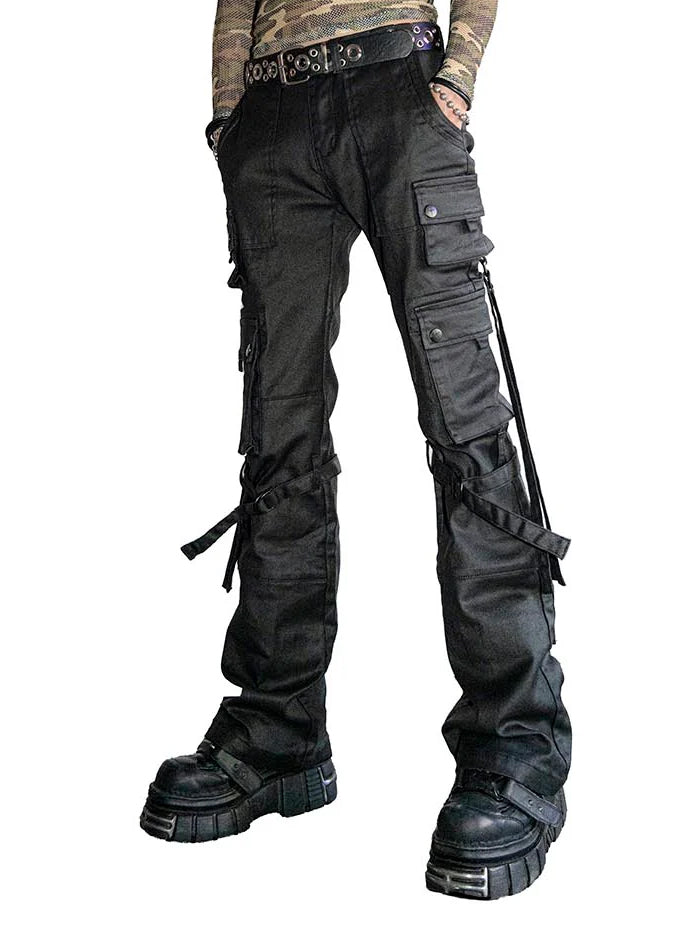 Future Division Waxed Cargo Jeans