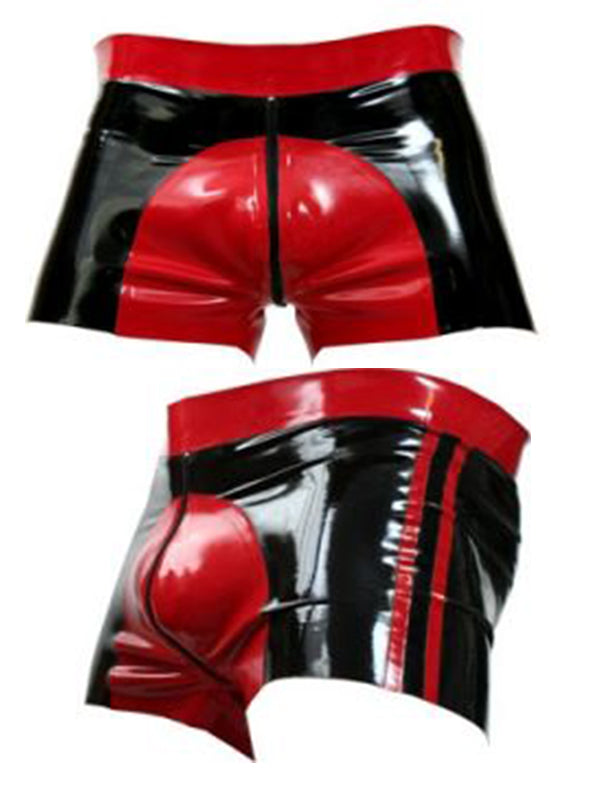 Latex Shorts with Saddle