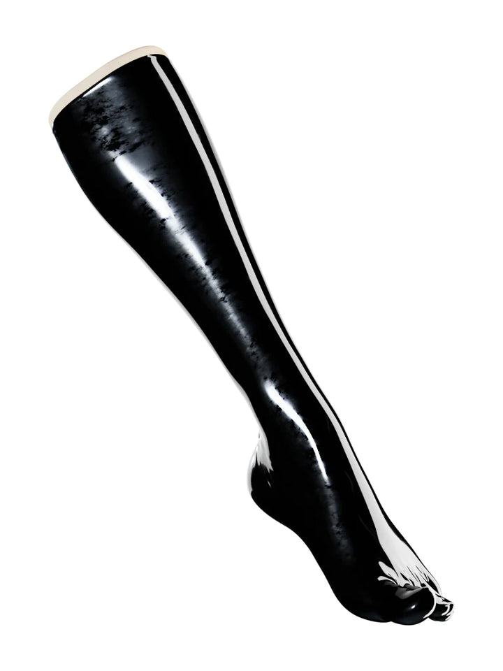 Latex Knee High Toe Socks