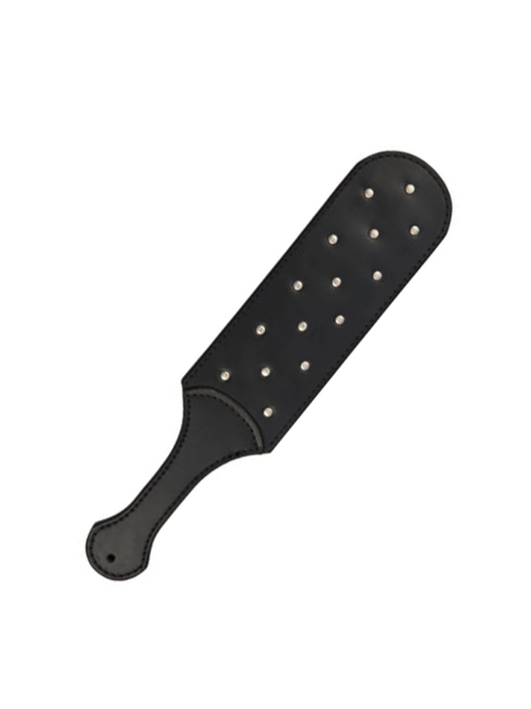 Long Leather Paddle with Studs
