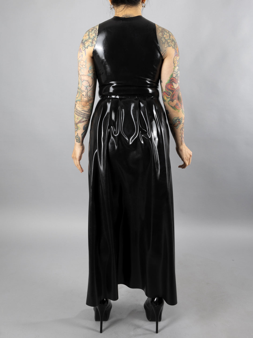 Split Front Latex Dress