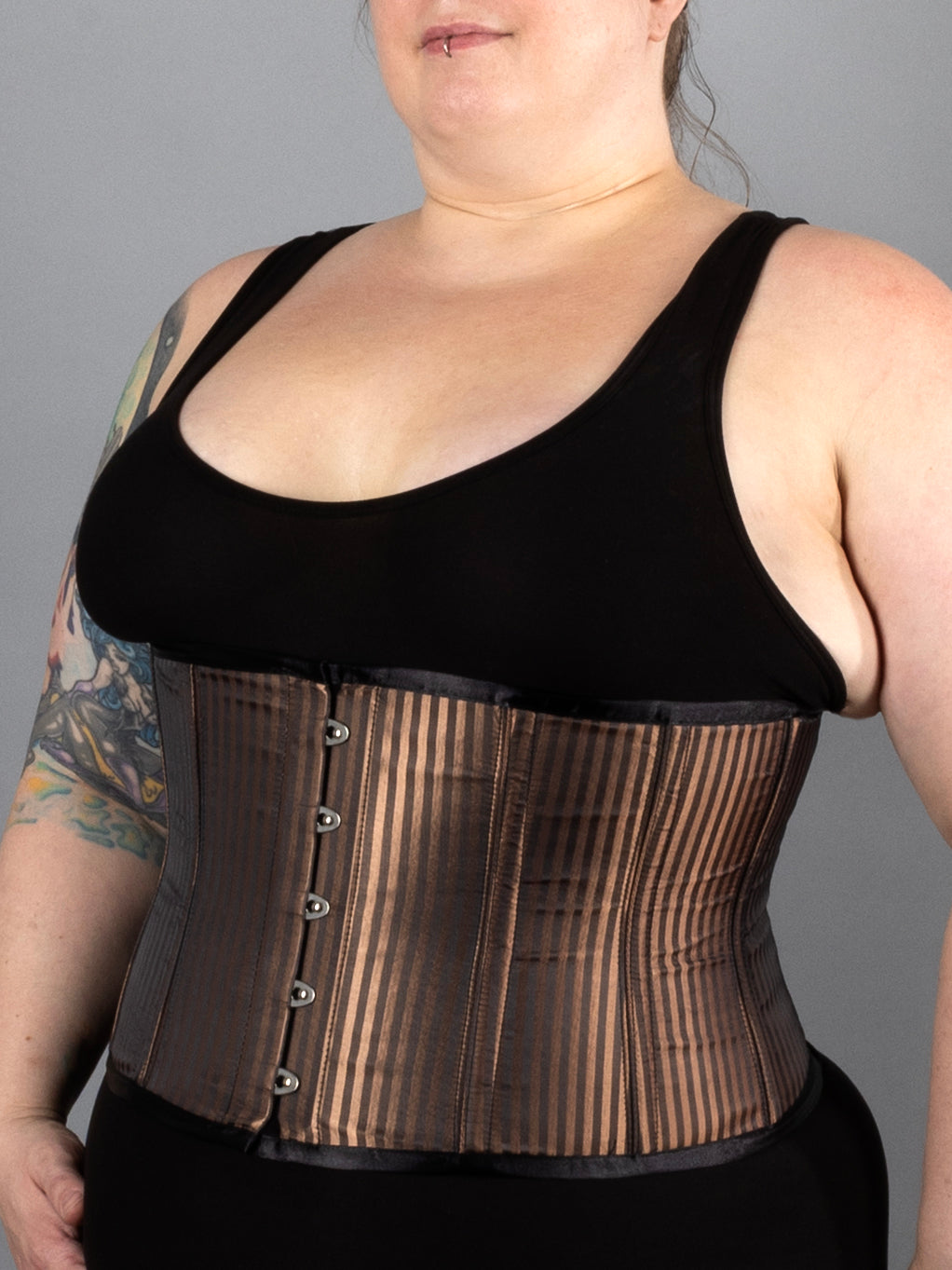 Shadow Stripe Underbust Corset
