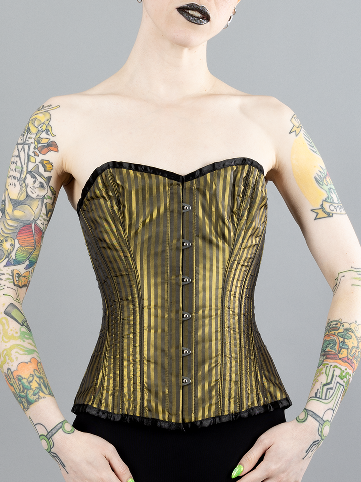 Shadow Stripe Overbust Corset
