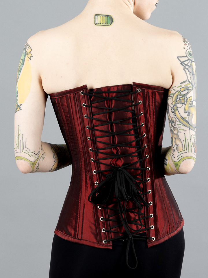 Taffeta Longline Overbust Corset