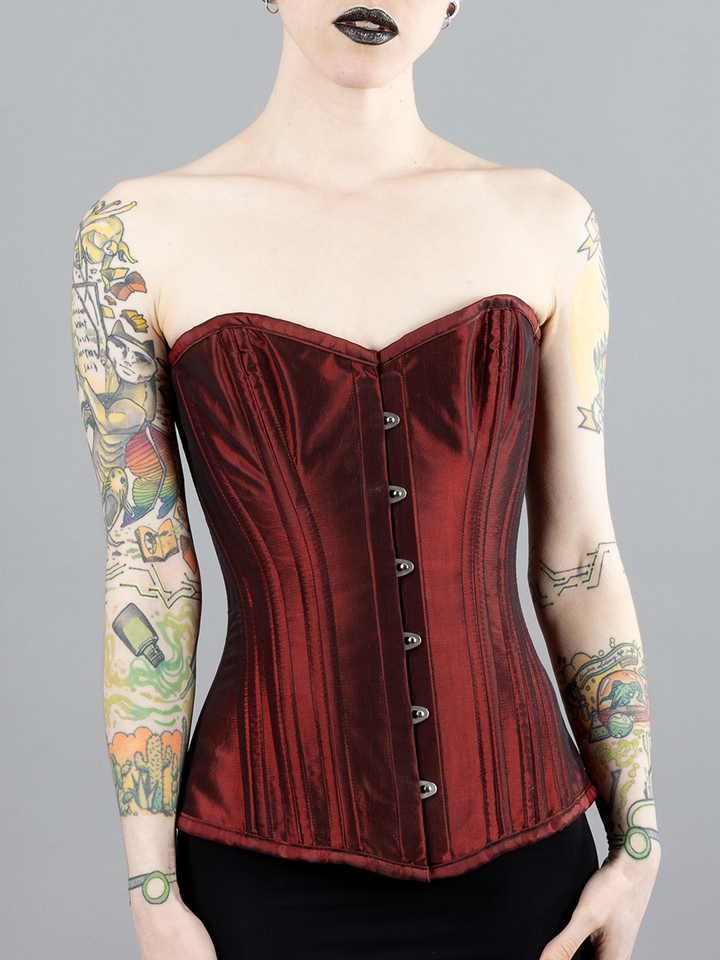 Taffeta Longline Overbust Corset