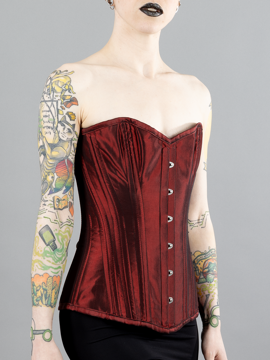 Taffeta Longline Overbust Corset