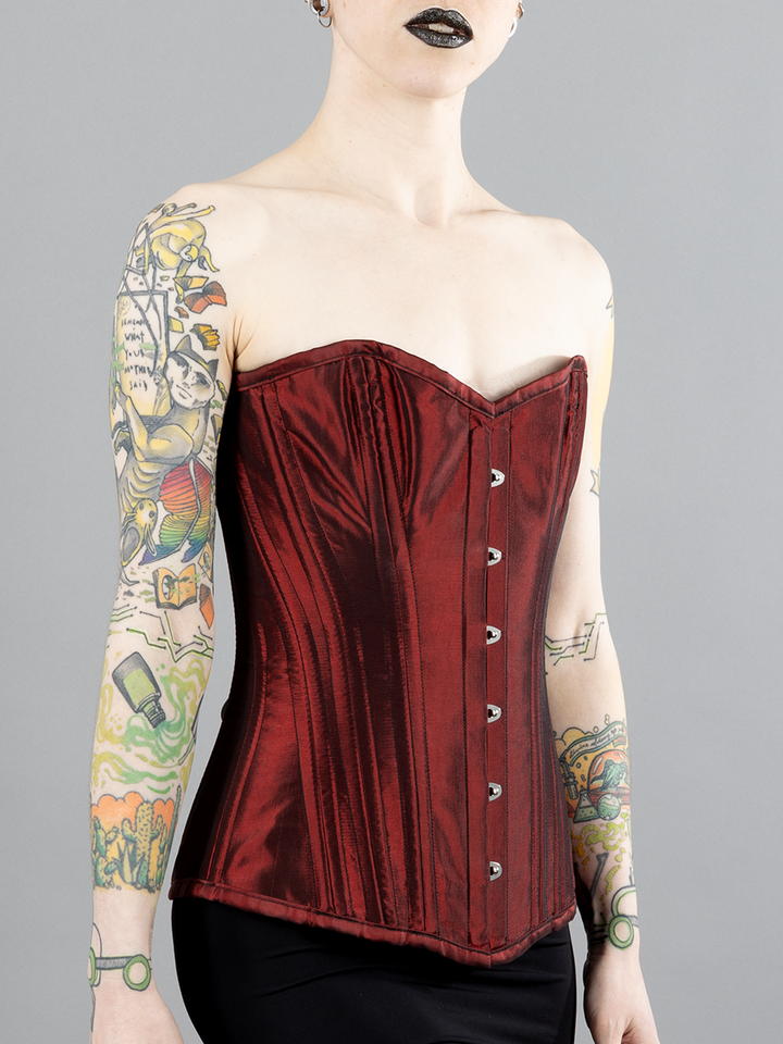 Taffeta Longline Overbust Corset