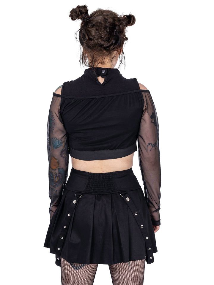 Rebellious Pleated Mini Skirt