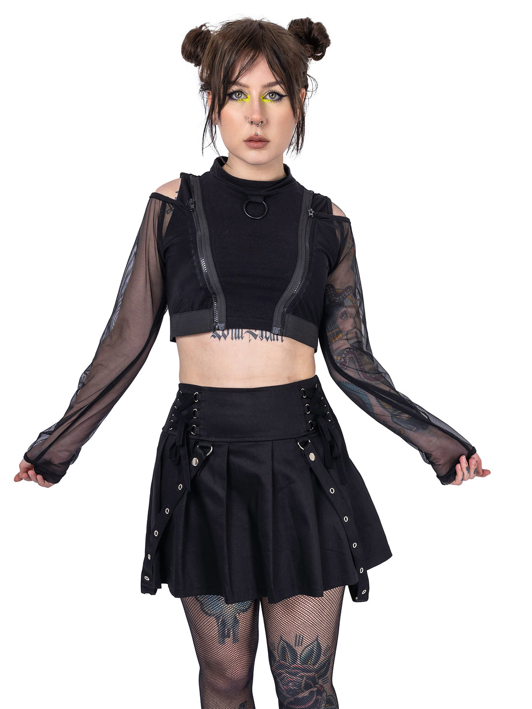 Rebellious Pleated Mini Skirt