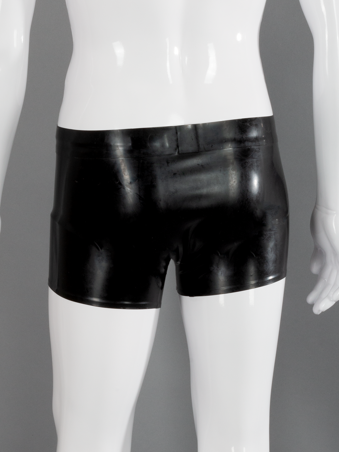 Latex Front Zip Shorts