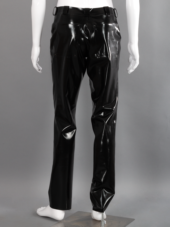 Slim Fit Latex Pants