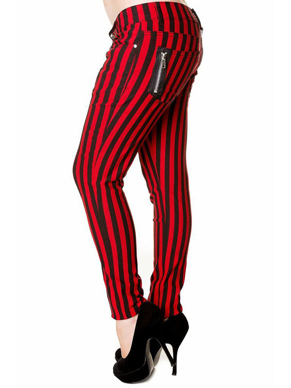 Striped Skinny Pants