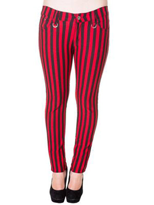 Striped Skinny Pants